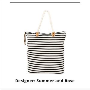 Summer & Rose Brittany Tote Black/cream